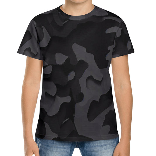 The B.E. Style Brand "Camo Grind" Short Sleeve Tee for Kids