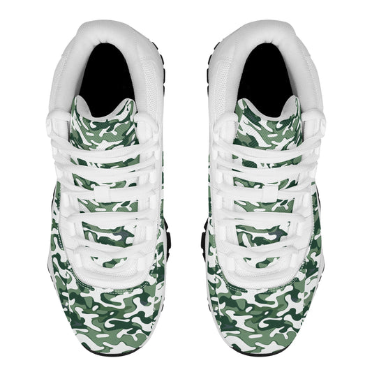The B.E. Style Brand High Top Retro Team Shoes_Green