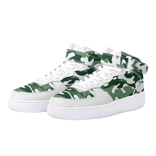 The B.E. Style Brand High Top Team Sneakers_Green for Him