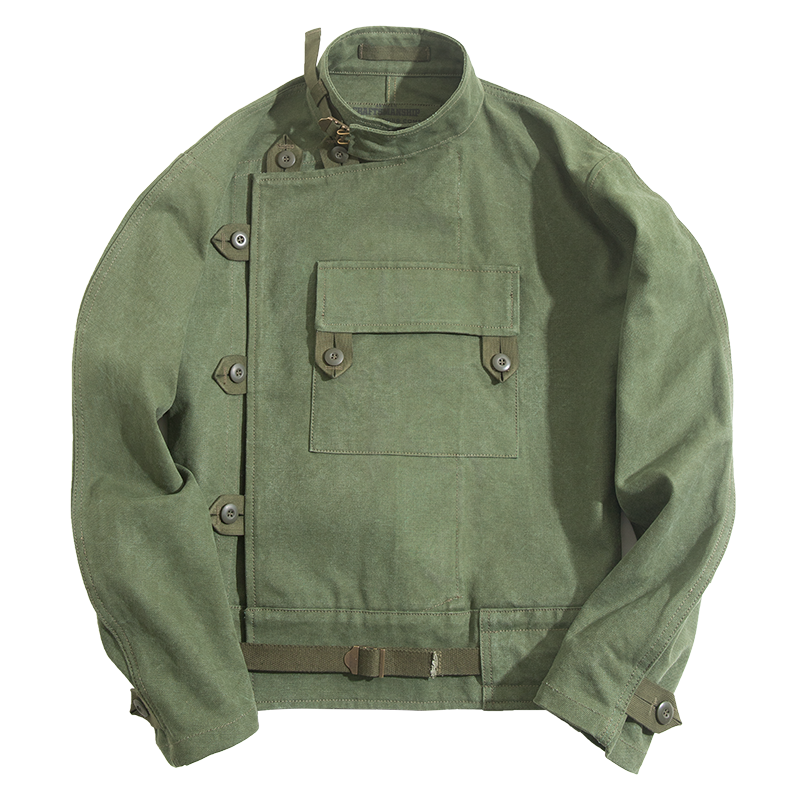 Maden Army Green Retro Bomber Jackets