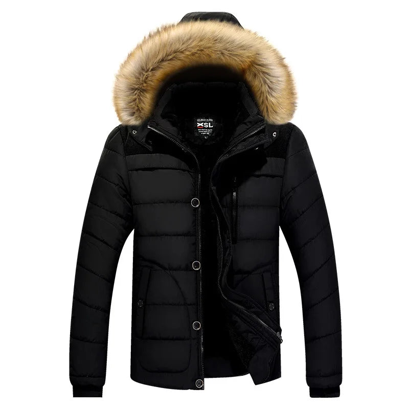 Men's Winter Coat -20 Degree Streatwear Overcoat New Arrival Warm Winter Jacket Men Hooded Casual Slim Parka