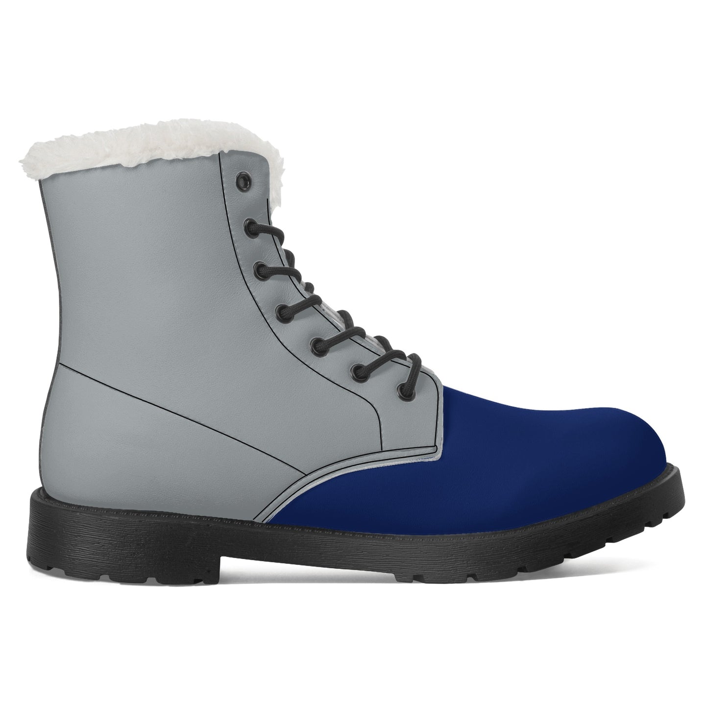 The B.E. Style Brand Team Faux Fur Boots_Blue