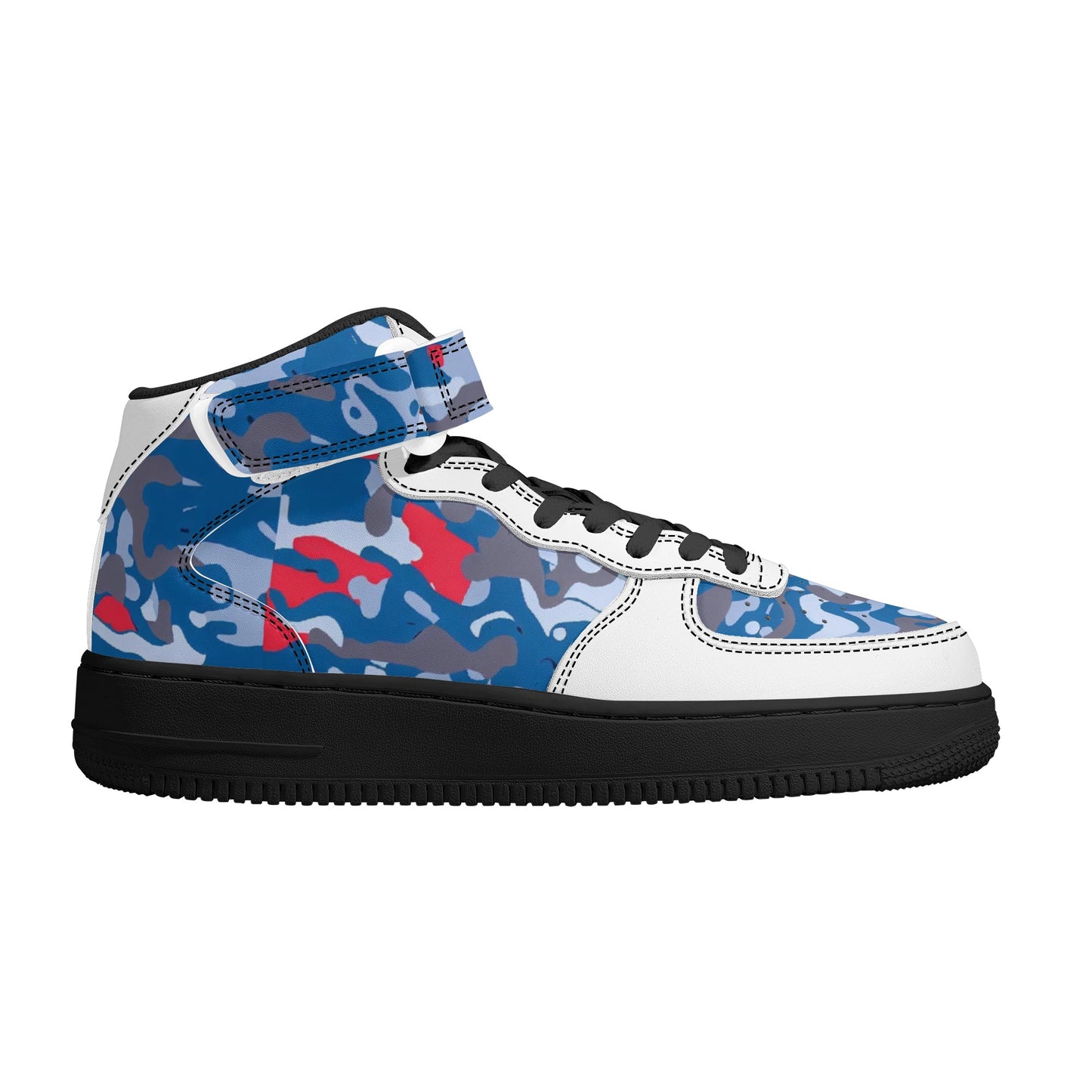 The B.E. Style Brand High Top Team Sneakers_Blue for Him